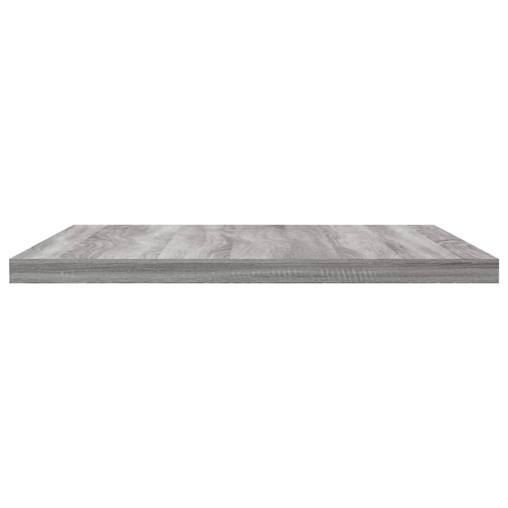 vidaXL Ράφια Τοίχου 4 τεμ. Γκρι Sonoma 40x30x1,5 εκ. Επεξεργ. Ξύλο