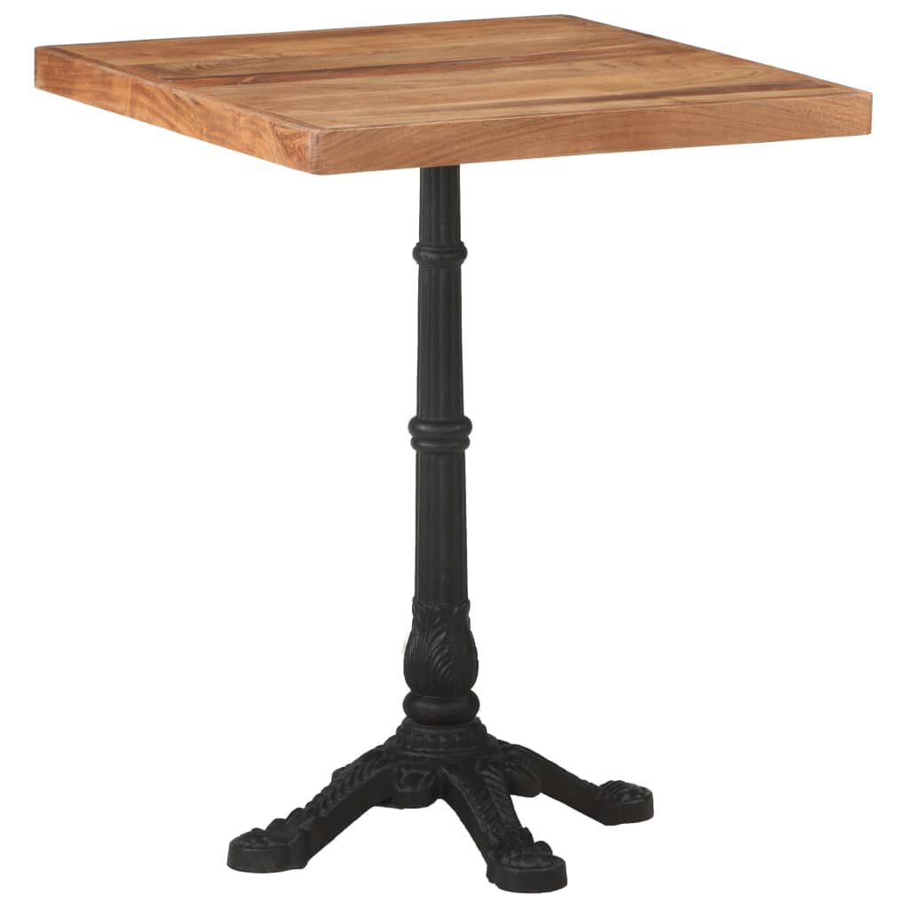 vidaXL Τραπέζι Bistro 60 x 60 x 76 εκ. από Μασίφ Ξύλο Ακακίας