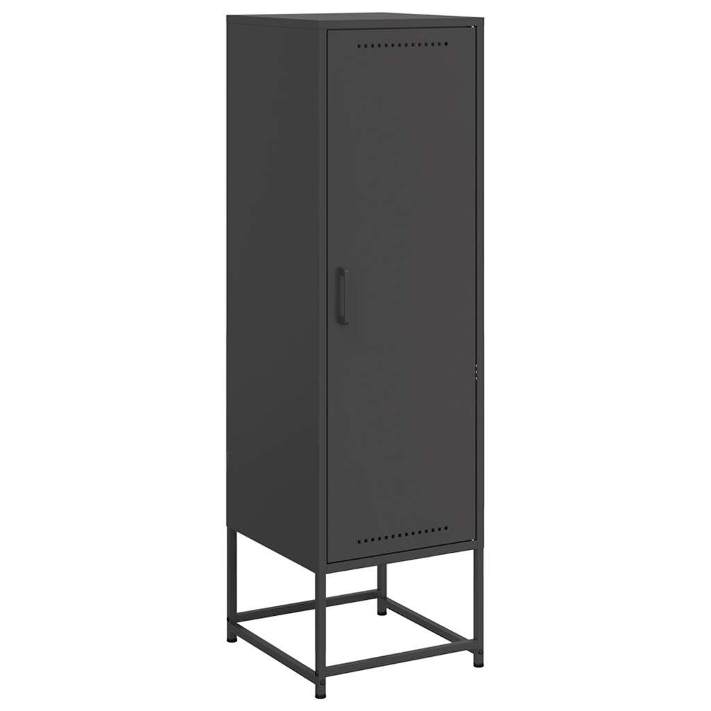 vidaXL Μπουφές Μαύρος 36x39x123 εκ. από Ατσάλι