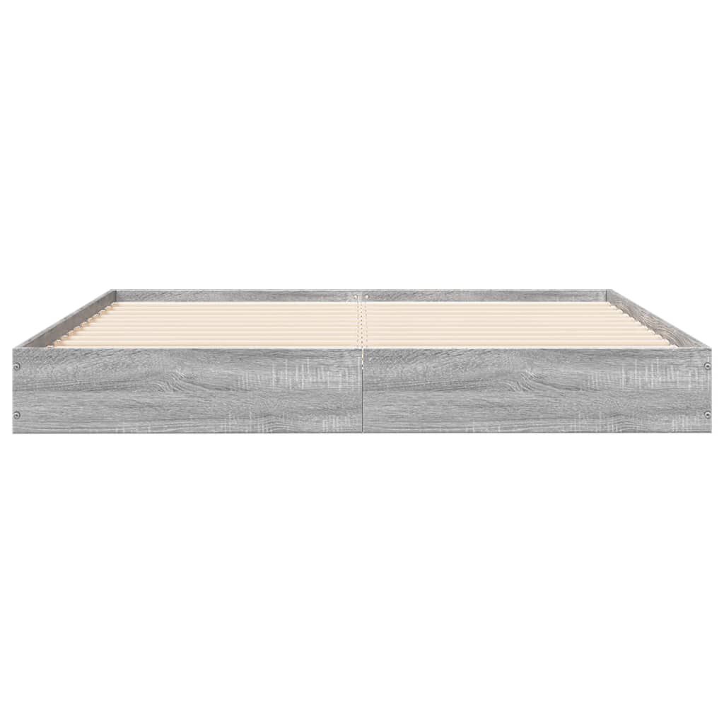 vidaXL Πλαίσιο Κρεβατιού Γκρι Sonoma 120x200 εκ. Επεξεργασμένο Ξύλο
