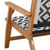 vidaXL Εξωτερικά Έπιπλα 2 pcs Λευκό 67 x 78 x 73εκ Μασίφ ξύλο ακακίας