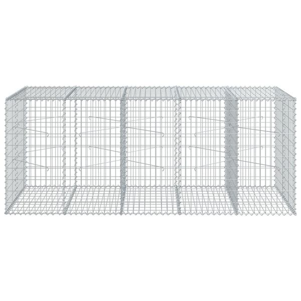 vidaXL Συρματοκιβώτιο με Κάλυμμα 250x100x100εκ από Γαλβανισμένο Χάλυβα