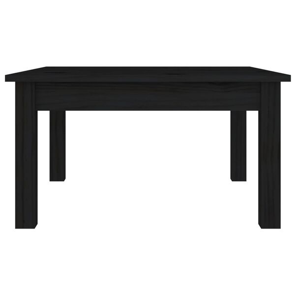 vidaXL Τραπεζάκι Σαλονιού Μαύρο 55 x 55 x 30 εκ. από Μασίφ Ξύλο Πεύκου