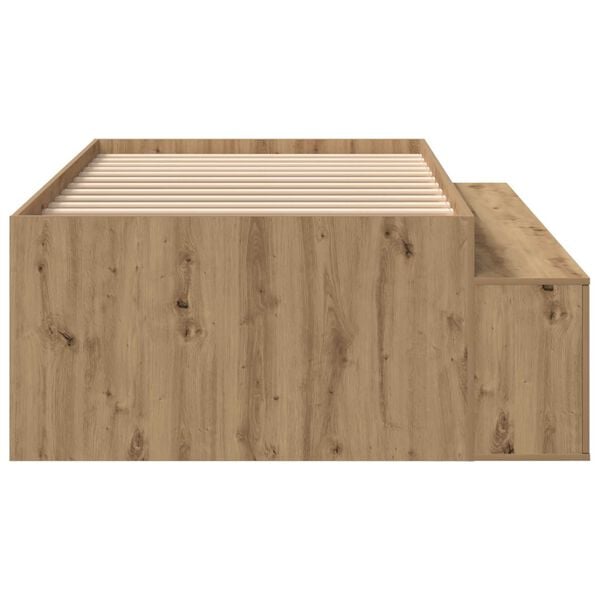 vidaXL Κρεβάτι με Αποθήκευση Artisan Oak 90x190 εκ.