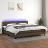 vidaXL &Kappa;&rho;&epsilon;&beta;ά&tau;&iota; Boxspring &mu;&epsilon; &Sigma;&tau;&rho;ώ&mu;&alpha; & LED &Sigma;&kappa;.&Kappa;&alpha;&phi;έ 200x200 &epsilon;&kappa; &Upsilon;&phi;&alpha;&sigma;&mu;ά&tau;&iota;&nu;&omicron;