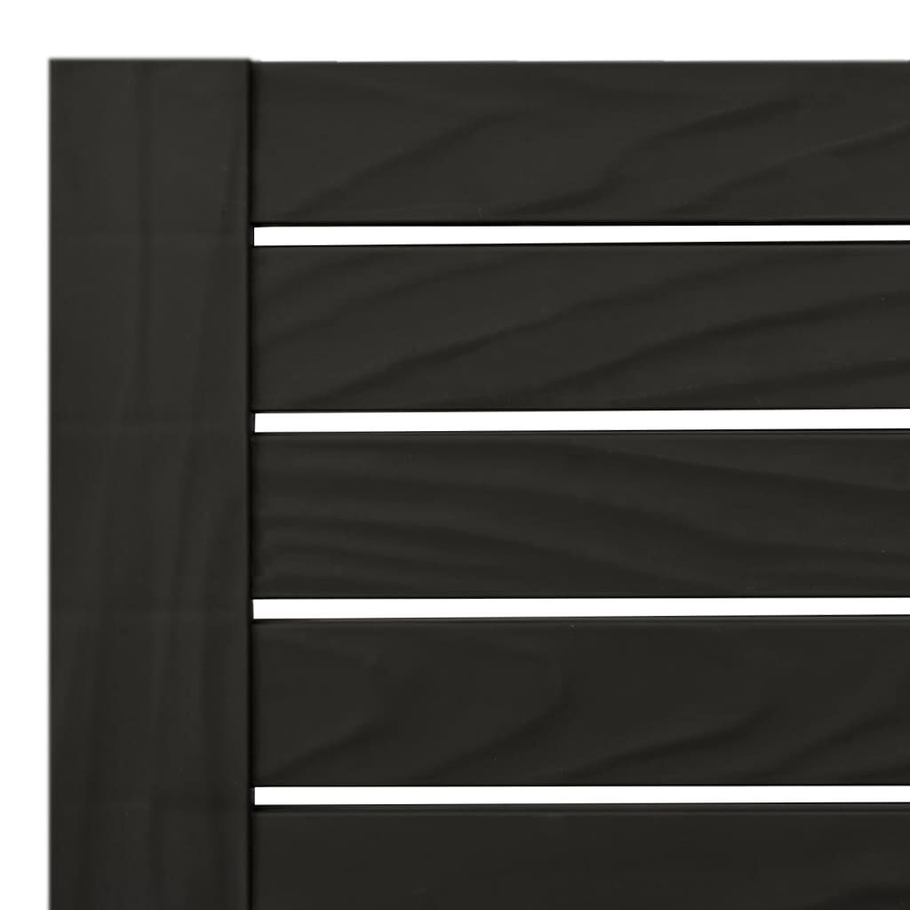 vidaXL Ξαπλώστρα Διπλή Μαύρη 155 x 138 x 83 εκ. από Πολυπροπυλένιο
