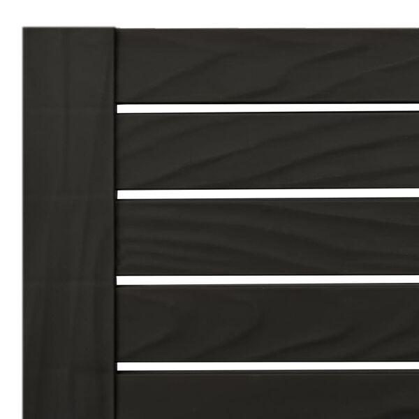 vidaXL Ξαπλώστρα Διπλή Μαύρη 155 x 138 x 83 εκ. από Πολυπροπυλένιο