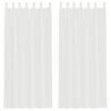 vidaXL &Kappa;&omicron;&upsilon;&rho;&tau;ί&nu;&epsilon;&sigmaf; Voile &mu;&epsilon; &beta;&rho;ό&chi;&omicron;&upsilon;&sigmaf; 2 &tau;&epsilon;&mu;ά&chi;&iota;&alpha; &Lambda;&epsilon;&upsilon;&kappa;ό 140x225 cm