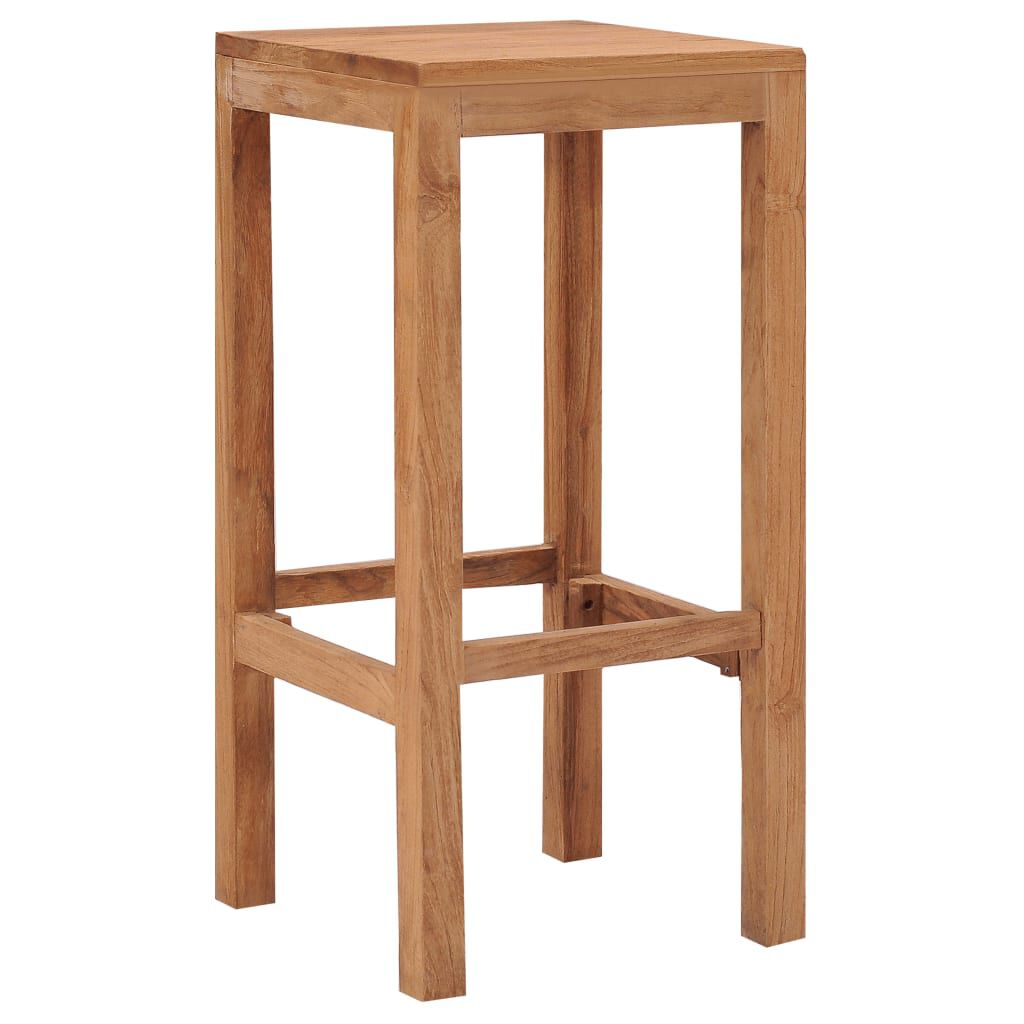 vidaXL Σκαμπό Μπαρ 4 τεμ. από Μασίφ Ξύλο Teak