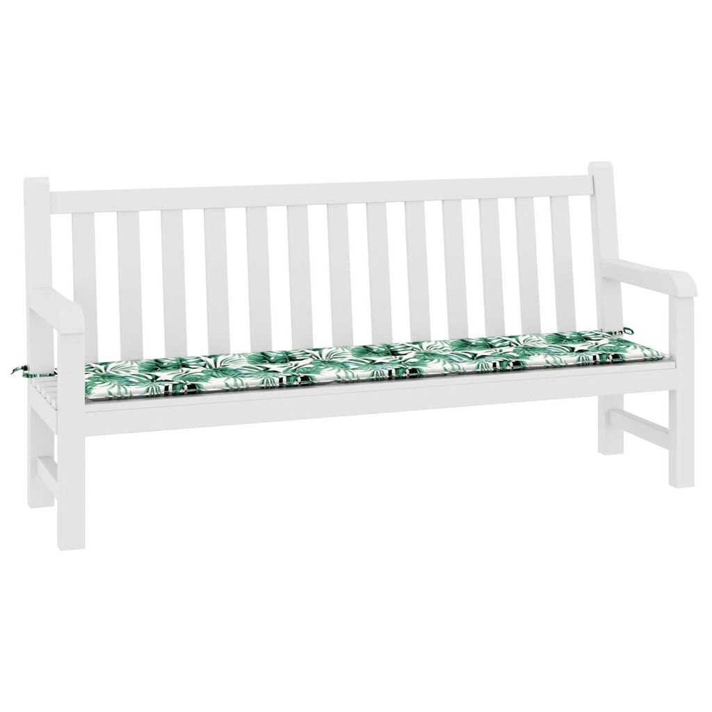 vidaXL Μαξιλάρι Παγκάκι Κήπου Πράσινο 200 x 50 x 4 cm Ύφασμα Oxford