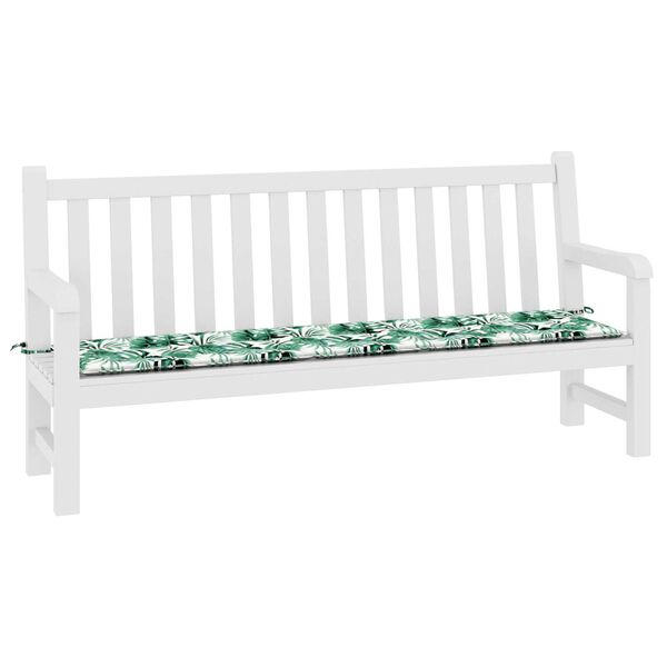vidaXL Μαξιλάρι Παγκάκι Κήπου Πράσινο 200 x 50 x 4 cm Ύφασμα Oxford