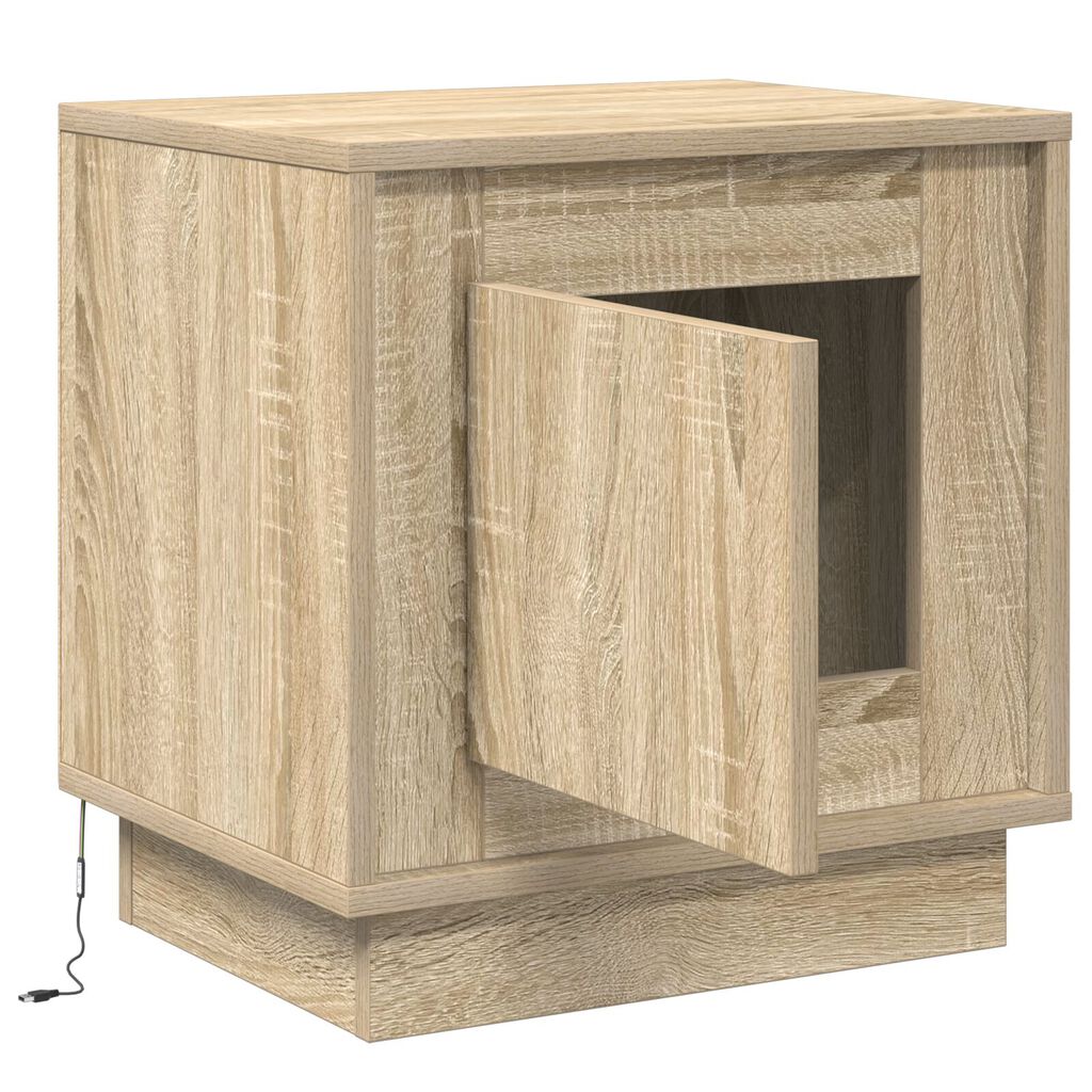 vidaXL Κομοδίνα Σετ 2 Sonoma oak Επεξεργασμένο ξύλο 44 x 34.5 x 45 εκ
