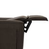 vidaXL Πολυθρόνα Μασάζ Σκούρο Καφέ Υφασμάτινη