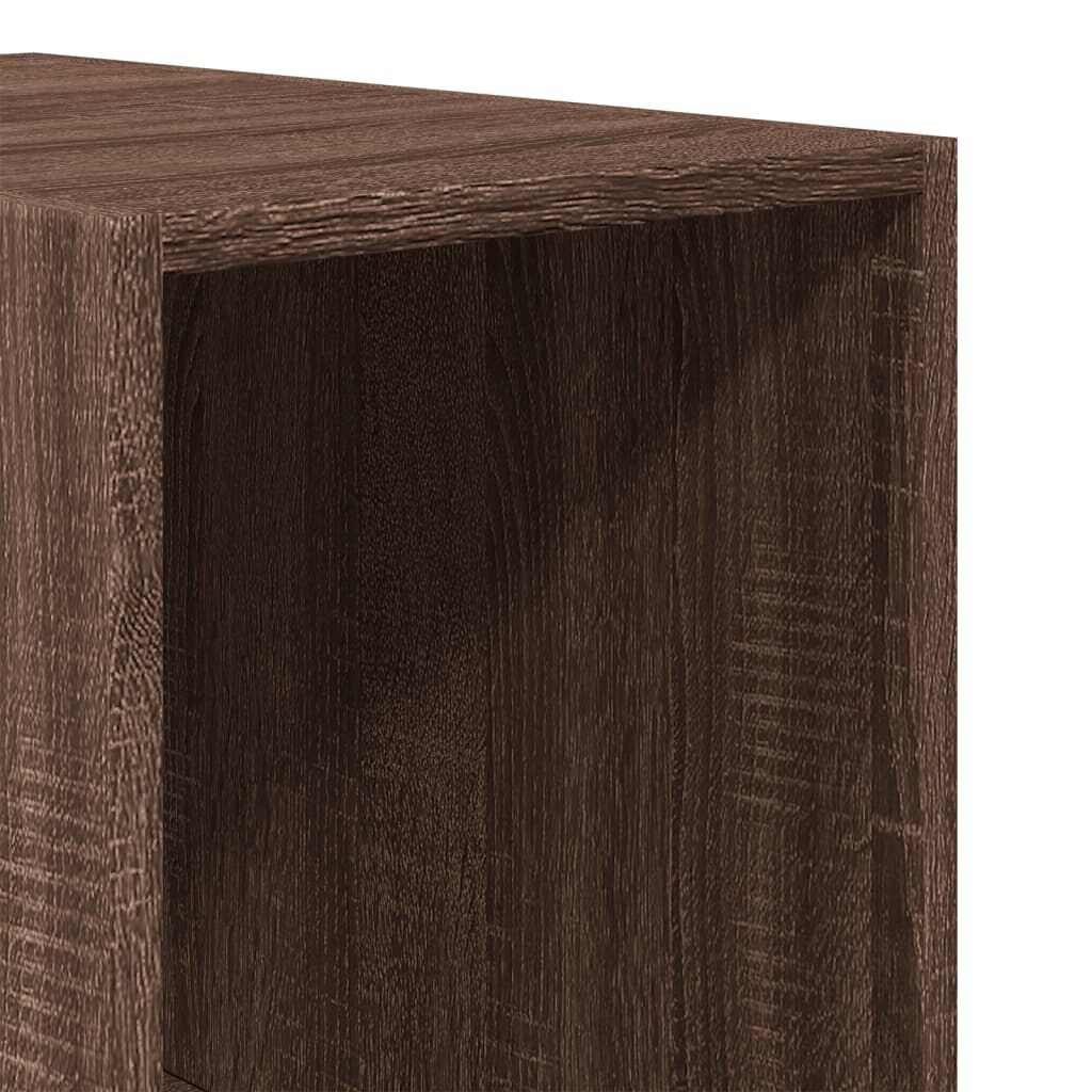 vidaXL Ντουλάπα Καφέ Δρυς 30x50x200 εκ. από Επεξεργασμένο Ξύλο