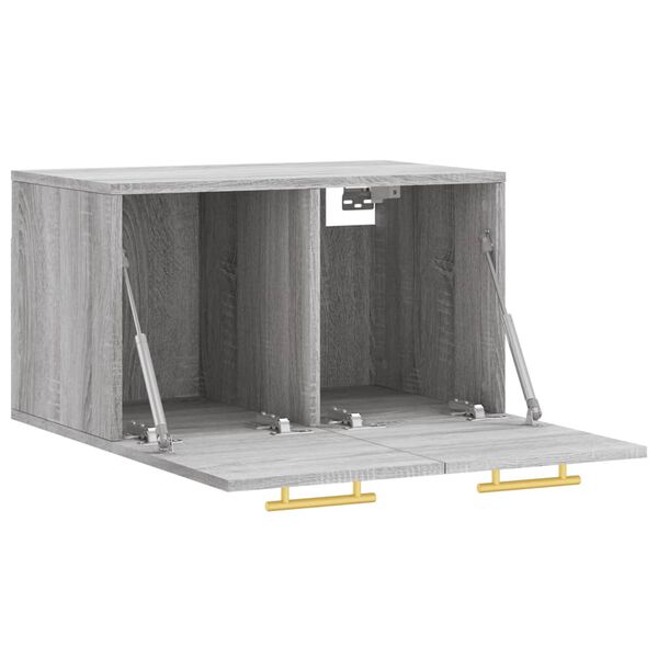 vidaXL Ντουλάπι Τοίχου Γκρι Sonoma 60x36,5x35 εκ. Επεξεργασμένο Ξύλο