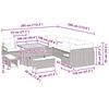 vidaXL Σετ Καναπέ Κήπου με μαξιλάρι 13 pcs Μπέζ και Ανοιχτό Γκρι