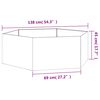 vidaXL Ζαρντινιέρα Σκουρ. 138 x 120 x 45εκ. Ατσάλι Σκληρυθέν στον Αέρα