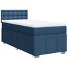 vidaXL Κρεβάτι Boxspring με Στρώμα Μπλε 100 x 200 εκ. Υφασμάτινο