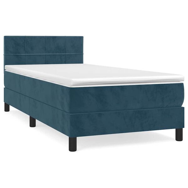 vidaXL &Kappa;&rho;&epsilon;&beta;ά&tau;&iota; Boxspring &mu;&epsilon; &Sigma;&tau;&rho;ώ&mu;&alpha; &Sigma;&kappa;&omicron;ύ&rho;&omicron; &Mu;&pi;&lambda;&epsilon; 100x200 &epsilon;&kappa;. &Beta;&epsilon;&lambda;&omicron;ύ&delta;&iota;&nu;&omicron;