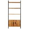 vidaXL Βιβλιοθήκη με 4 Επίπεδα 80x30x180 εκ. Ακατέργαστο Ξύλο Μάνγκο