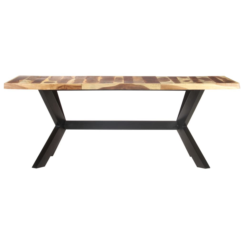 vidaXL Τραπεζαρία 200 x 100 x 75 εκ. Μασίφ Ξύλο & Μελί Φινίρισμα