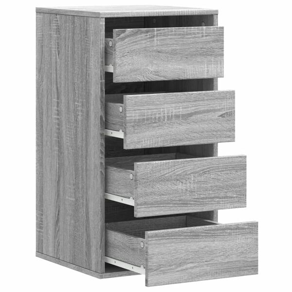 vidaXL Συρταριέρα Γκρι Sonoma 40x41x76 εκ. από Επεξεργ. Ξύλο