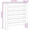 vidaXL Κάλυμμα Καλοριφέρ Λευκό 78x20x82 εκ. από Επεξεργασμένο Ξύλο