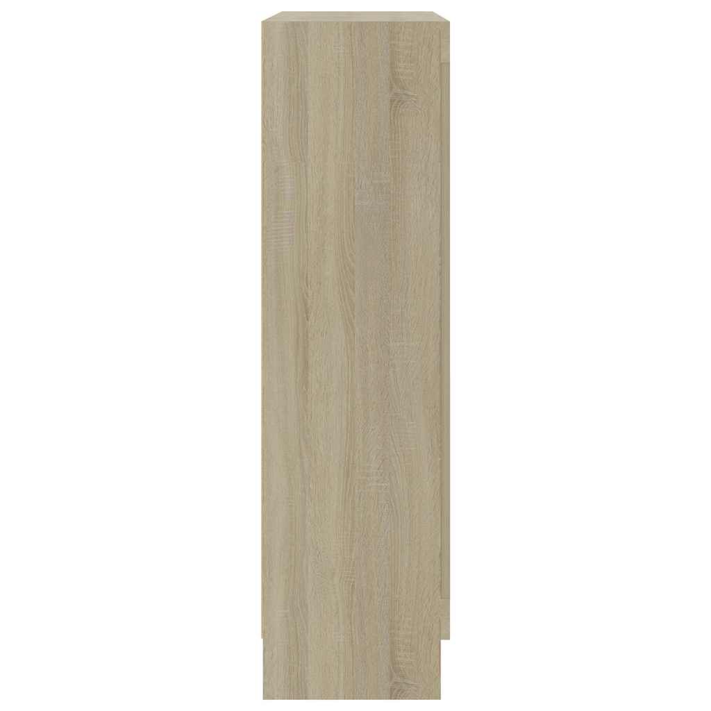 vidaXL Βιτρίνα Χρώμα Sonoma Δρυς 82,5 x 30,5 x 115 εκ. Επεξ. Ξύλο