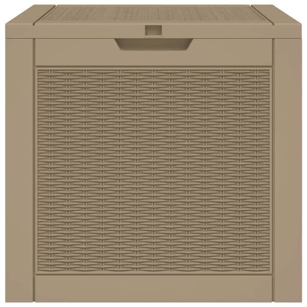 vidaXL Μπαούλο Αποθήκευσης Κήπου Αν. Καφέ 55,5x43x53 εκ Πολυπροπυλένιο