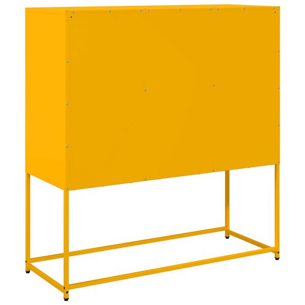 vidaXL Ντουλάπι Μουσταρδί 100,5x39x107 εκ. από Χάλυβα Ψυχρής Έλασης