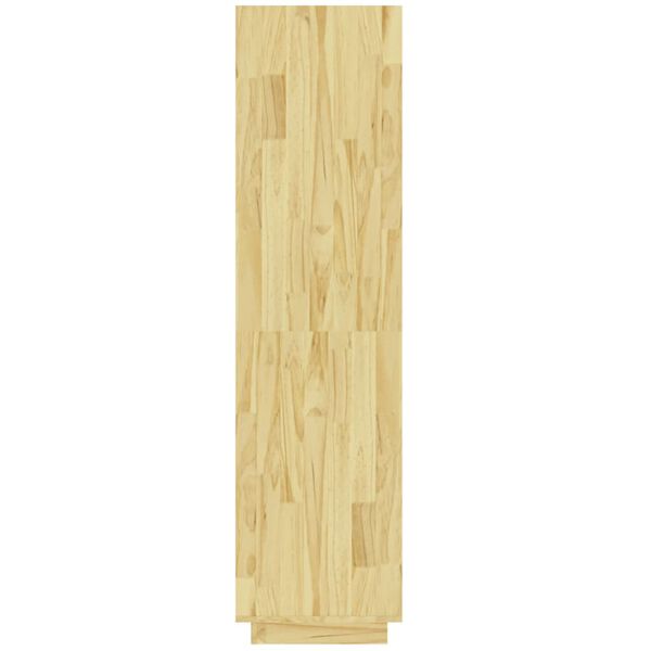 vidaXL Βιβλιοθήκη/Διαχωριστικό Χώρου Γκρι 40x35x135 εκ. Μασίφ Πεύκο