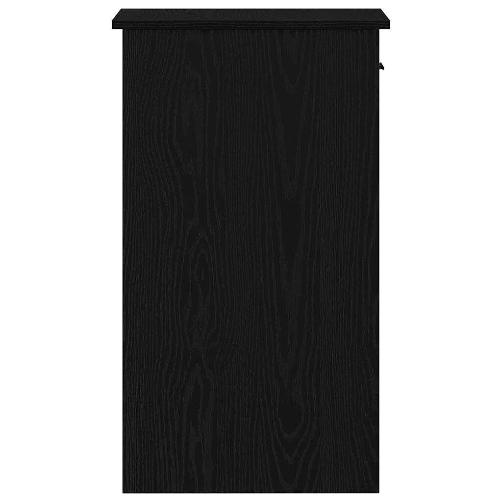 vidaXL Πύργος υπολογιστή με συρτάρι Μαύρο 35x45x77 cm
