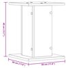vidaXL Βάσεις Ηχείων 2 Τεμ. Μαύρες 30x30x40 εκ. Επεξ. Ξύλο