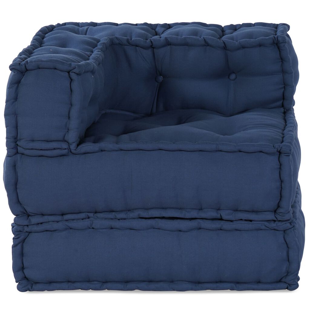 vidaXL Μοντέρνος Πούφ Indigo 70x70x54 Ύφασμα