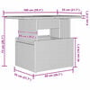 vidaXL Σετ Καναπέ Κήπου με μαξιλάρι 8 pcs Γκρι 100 x 55 x 73 εκ