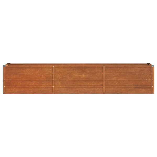 vidaXL Ζαρντινιέρα Σκουριασμένο 240x40x45 εκ. Ατσάλι Σκληρυθέν Αέρα