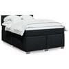 vidaXL &Kappa;&rho;&epsilon;&beta;ά&tau;&iota; Boxspring &mu;&epsilon; &Sigma;&tau;&rho;ώ&mu;&alpha; &Mu;&alpha;ύ&rho;&omicron; 160x200 &epsilon;&kappa;. &Upsilon;&phi;&alpha;&sigma;&mu;ά&tau;&iota;&nu;&omicron;