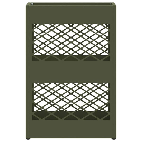 vidaXL Σχέδιο & βάση αποθήκευσης Λαδί 28 x 12 x 41 εκ Ατσάλι