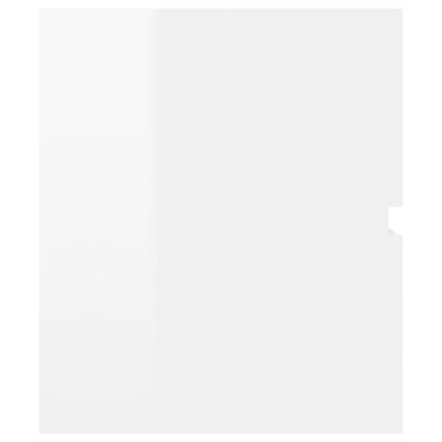 vidaXL Ντουλάπι Νιπτήρα Γυαλιστερό Λευκό 100x38,5x45 εκ. Μοριοσανίδα