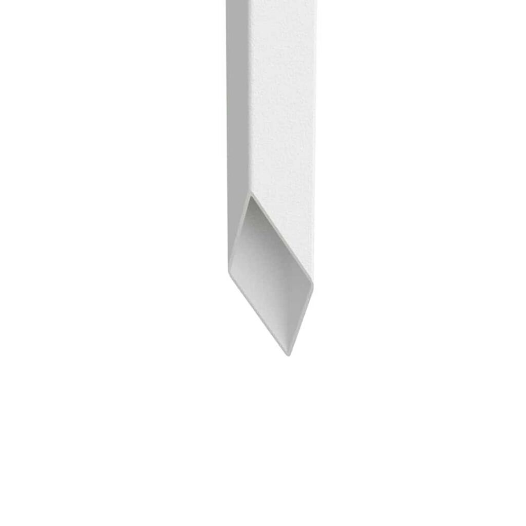 vidaXL Διακοσμητική Πλάκα Κήπου Άλλο Λευκό 50 x 140 cm