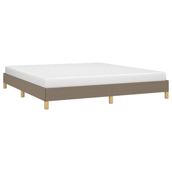 vidaXL &Sigma;&kappa;&epsilon;&lambda;&epsilon;&tau;ό&sigmaf; &Kappa;&rho;&epsilon;&beta;&alpha;&tau;&iota;&omicron;ύ &Chi;&omega;&rho;ί&sigmaf; &Sigma;&tau;&rho;ώ&mu;&alpha; Taupe 180x200 &epsilon;&kappa;. &Upsilon;&phi;&alpha;&sigma;&mu;ά&tau;&iota;&nu;&omicron;