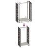 vidaXL Ράφι Καυσόξυλων Ανθρακί 40x30x80 εκ. Χάλυβας ψυχρής έλασης