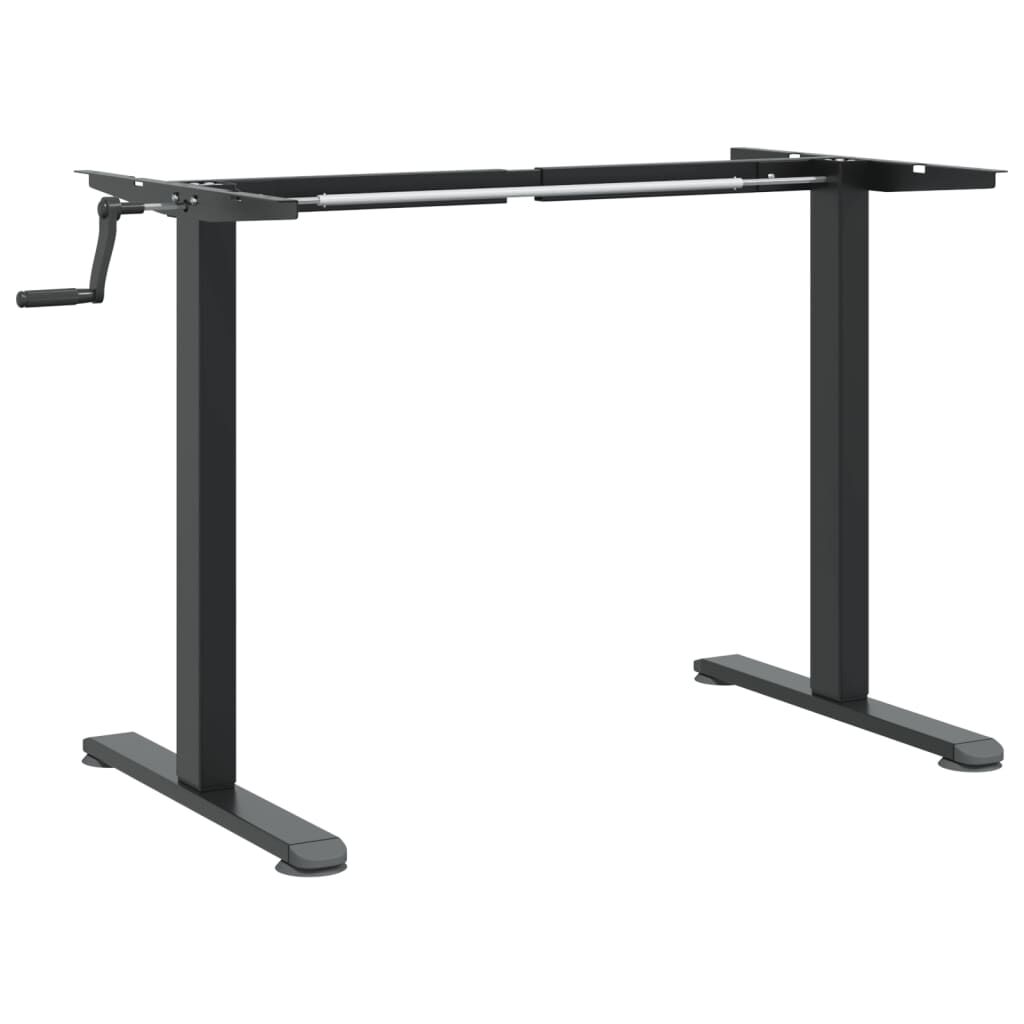 vidaXL Σκελετός Όρθιου Γραφείου Μαύρος (94-135)x60x(70-114) εκ. Ατσάλι