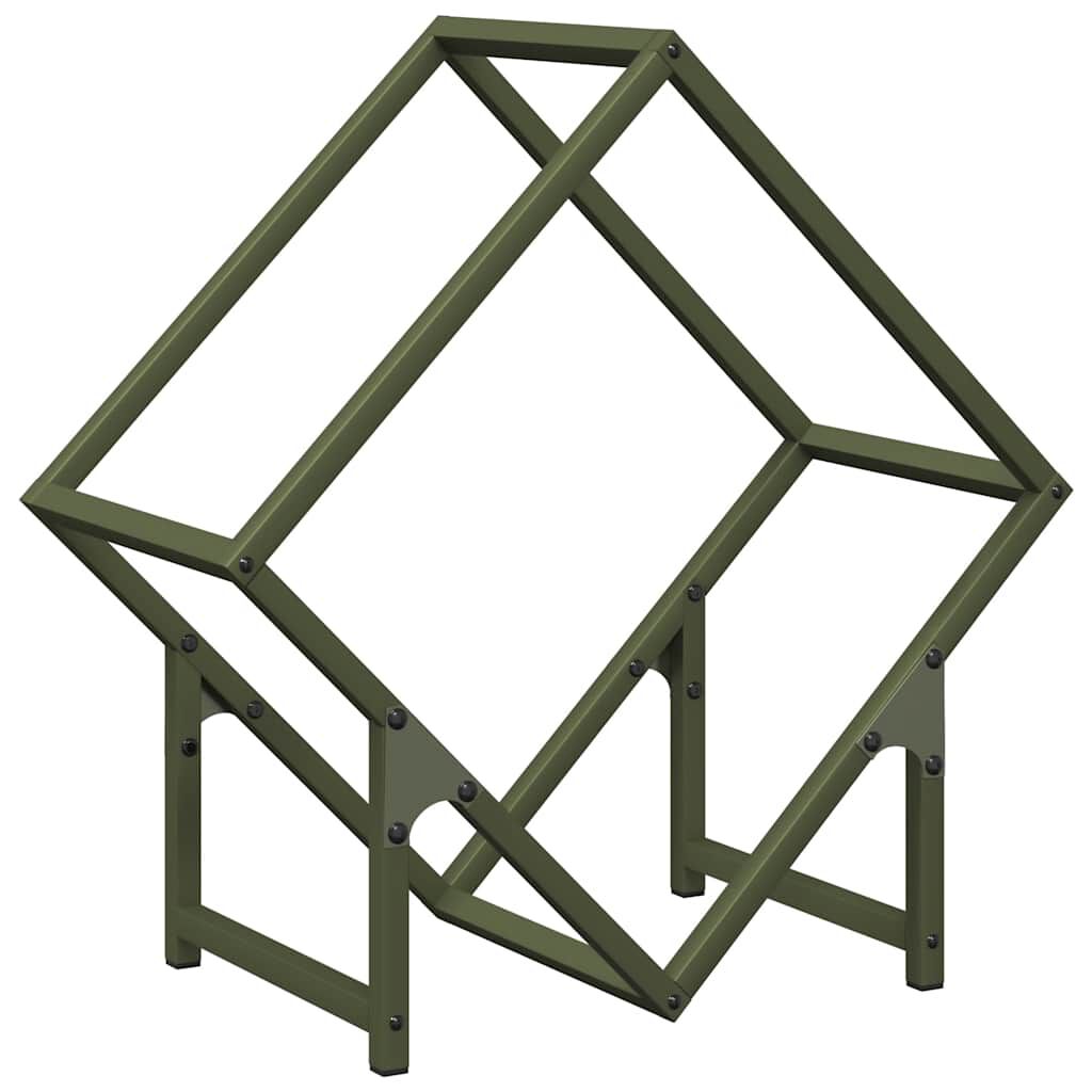 vidaXL Ράφι για καυσόξυλα 50x25x50 εκ. Ατσάλι ψυχρής έλασης