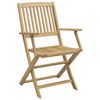 vidaXL Καρέκλες Κήπου Πτυσσόμενες 4 τεμ 57,5x54,5x90 εκ. Μασίφ Ακακία