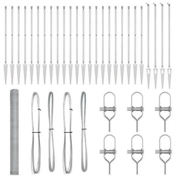 vidaXL &Sigma;&tau;ύ&lambda;&omicron;&sigmaf; &Pi;&epsilon;&rho;&iota;&phi;&rho;ά&xi;&epsilon;&omega;&nu; &Alpha;&sigma;&eta;&mu;ί 50 x 1,5 &mu;. (25 mm &pi;&lambda;έ&gamma;&mu;&alpha;) &Alpha;&tau;&sigma;ά&lambda;&iota;