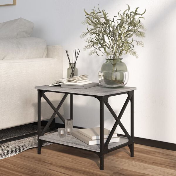 vidaXL Βοηθητικό Τραπέζι Γκρι Sonoma 55x38x45 εκ. Επεξεργασμένο Ξύλο