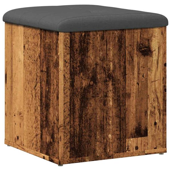 Πάγκος αποθήκευσης vidaXL Παλιό ξύλο 42x42x45 cm Κατασκευασμένο ξύλο