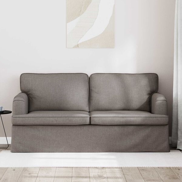 vidaXL &Kappa;&alpha;&nu;&alpha;&pi;έ&sigmaf; 140cm Taupe &Mu;έ&tau;&alpha;&lambda;&lambda;&omicron;
