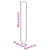 vidaXL &Alpha;&upsilon;&tau;ί &Kappa;&epsilon;&phi;&alpha;&lambda;ή&sigmaf; &Gamma;&kappa;&rho;&iota; 80 x 16 x 4 &epsilon;&kappa;. PVC